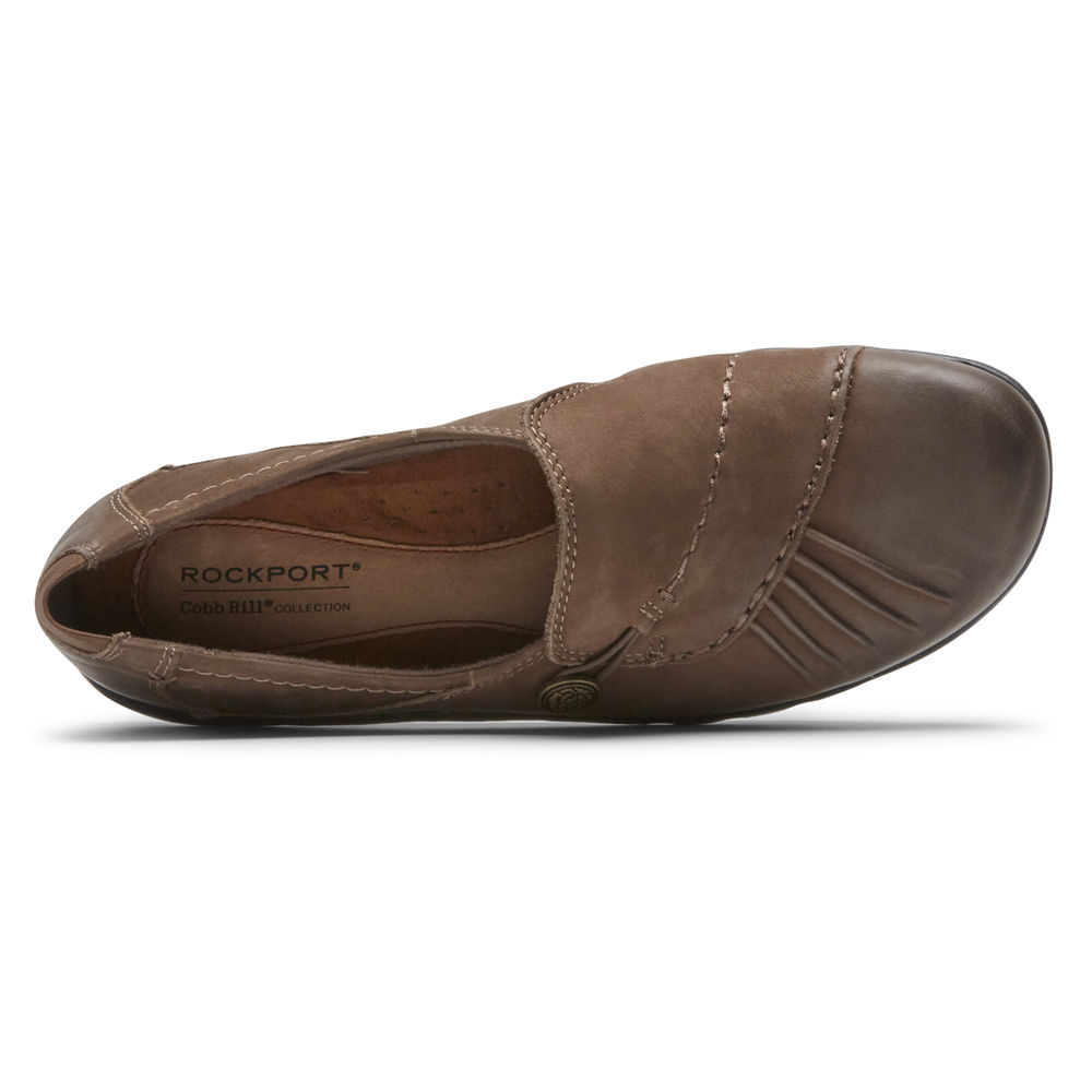 Rockport Slip-Ons Dame Brune - Cobb Hill Paulette - MQNY92183